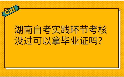 湖南自考实践环节考核