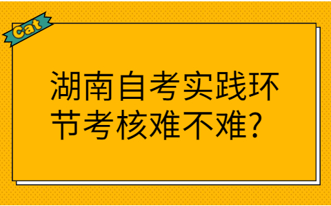 湖南自考实践环节考核